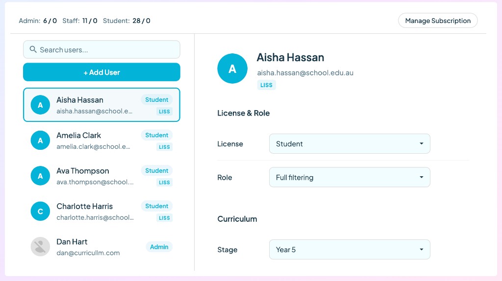 7.1 Managing Teacher, Student, and Administrator Accounts - Image 1