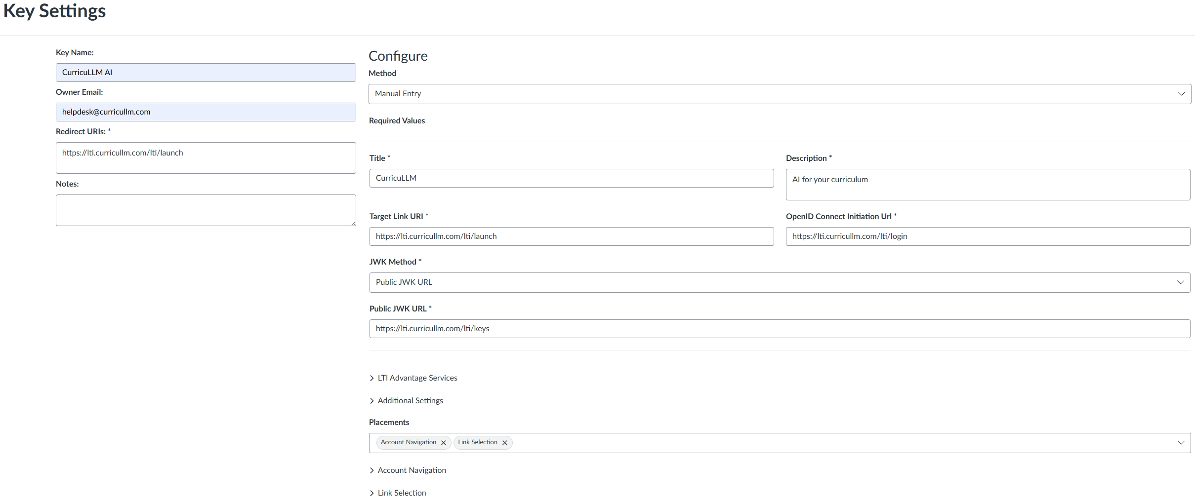 15.1 LMS Configuration Guide (LTI 1.3) - Canvas - Image 1